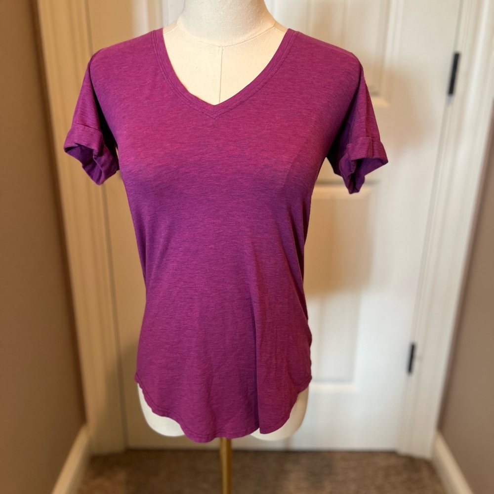 lululemon athletica Purple Short Sleeve Tee